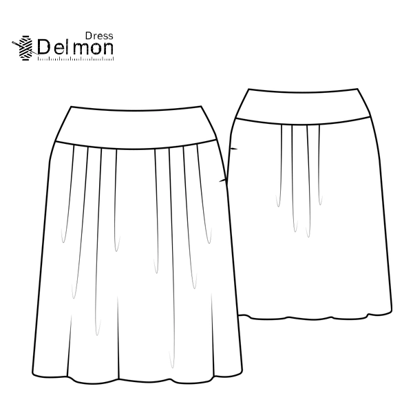 skirt with pleats
